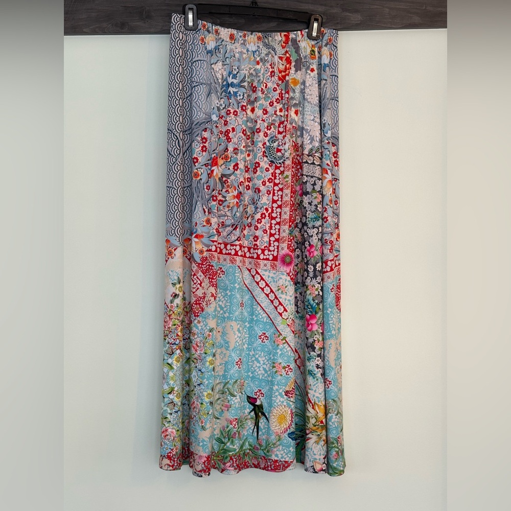 Maxi skirt, light material, vintage looking, large, elastic waist